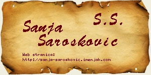 Sanja Šarošković vizit kartica
